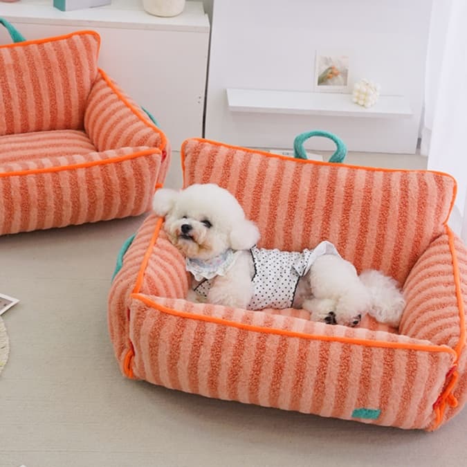 犬ベッド ふわもこ包み込みペットソファー