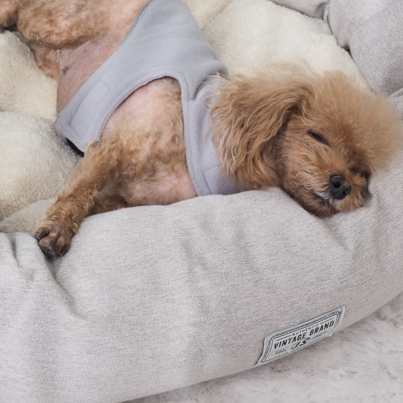 犬ベッド もこもこラウンドペットクッション