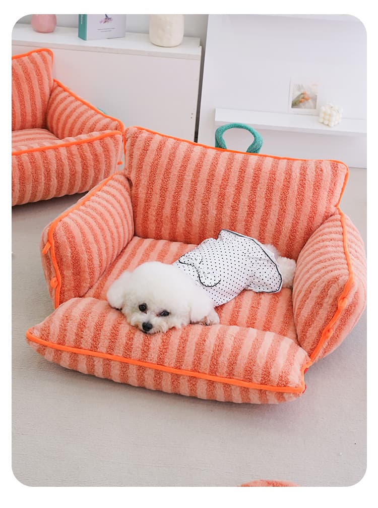 犬ベッド ふわもこ包み込みペットソファー
